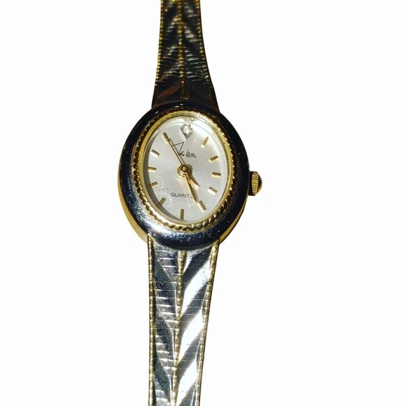 Joe Weitz Watch Quartz Round Face Base Metal Bezel Stainless Steel Back Mesh main image 4